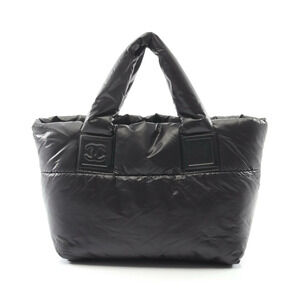 Chanel Coco Cocoon Tote Bag Black Burgundy Red